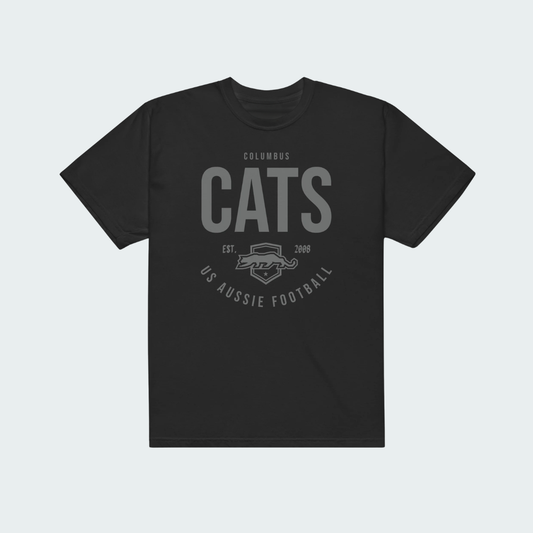 Unisex garment-dyed heavyweight t-shirt Columbus Blackout