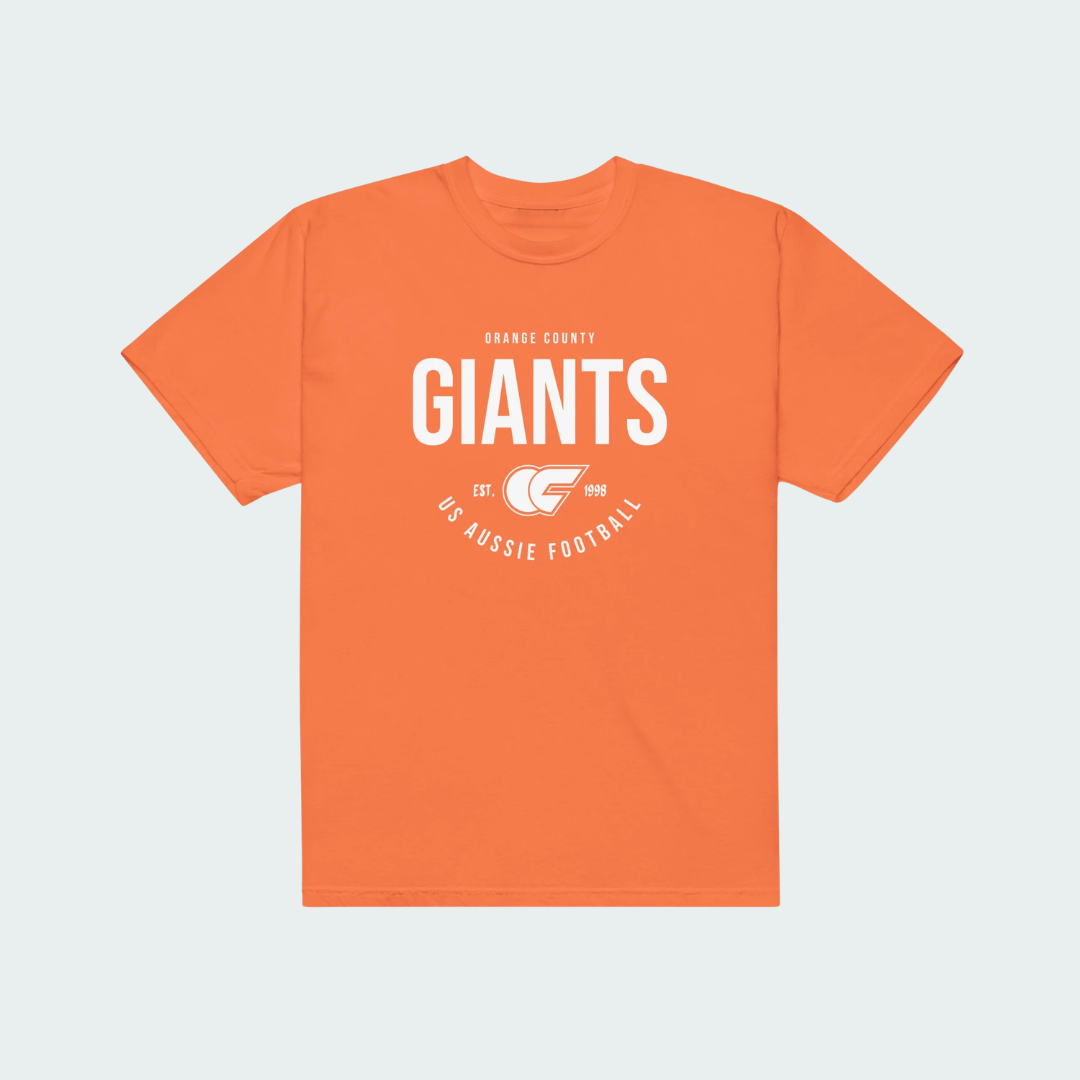 Unisex garment-dyed heavyweight t-shirt Orange County Plate