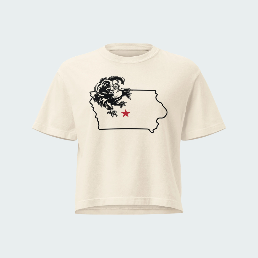 Women’s heavyweight boxy tee Des Moines
