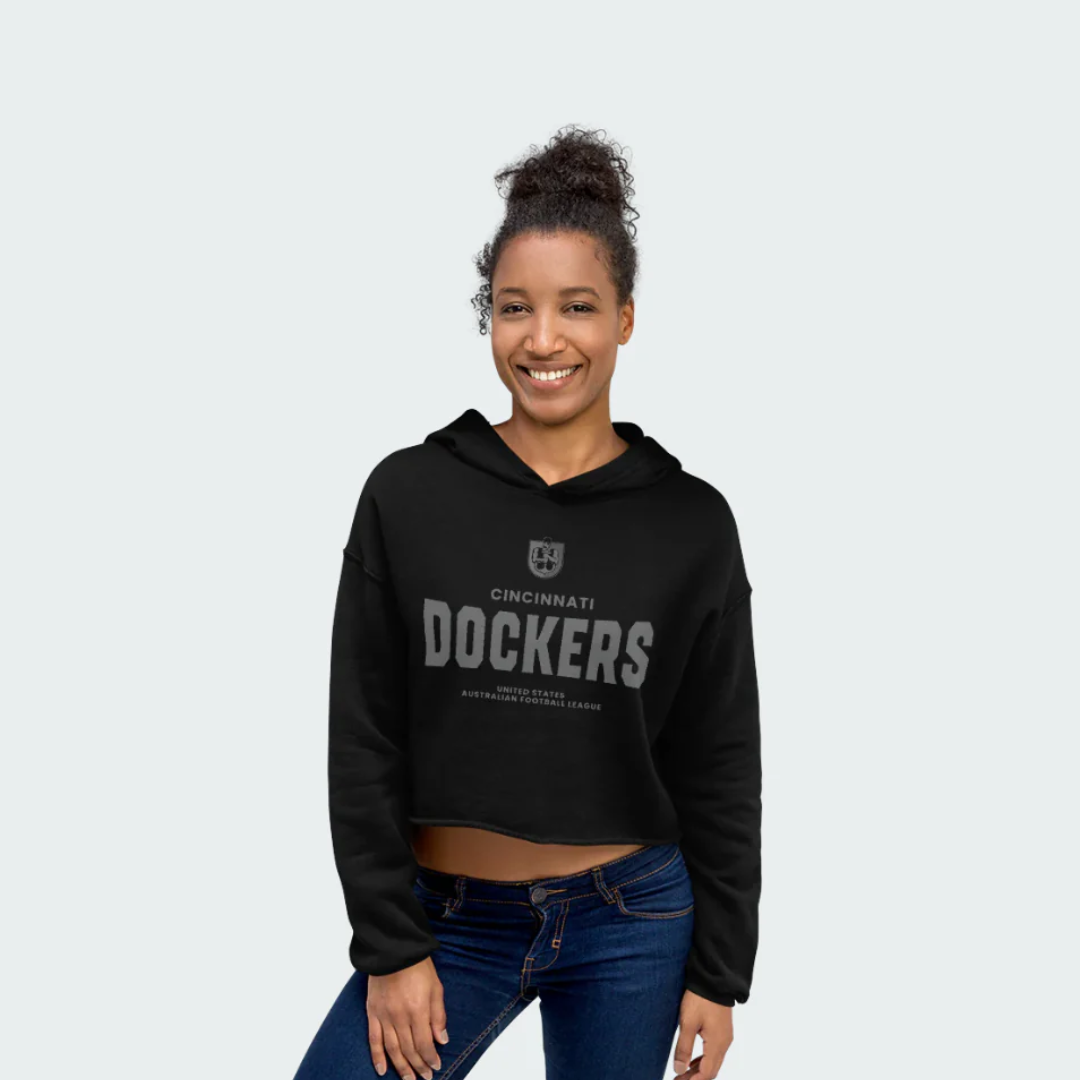 Crop Hoodie Cincinnati Blackout