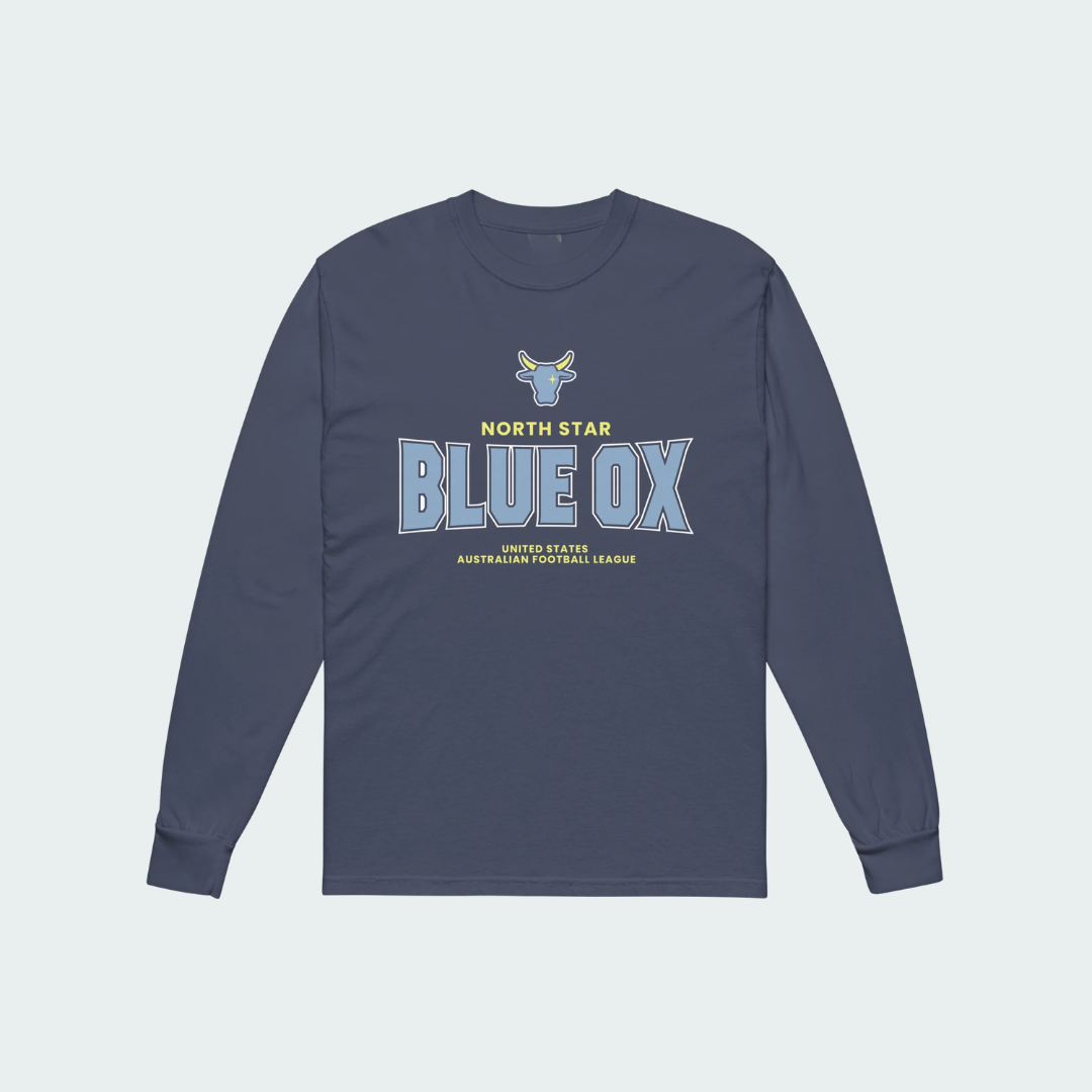 Garment-dyed heavyweight long-sleeve shirt