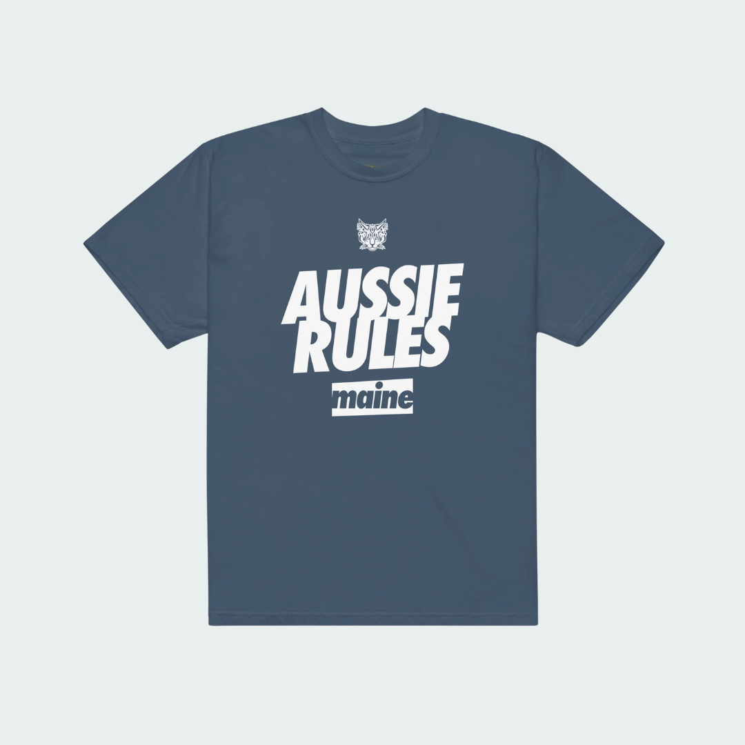 Unisex garment-dyed heavyweight t-shirt Maine Aussie Rules