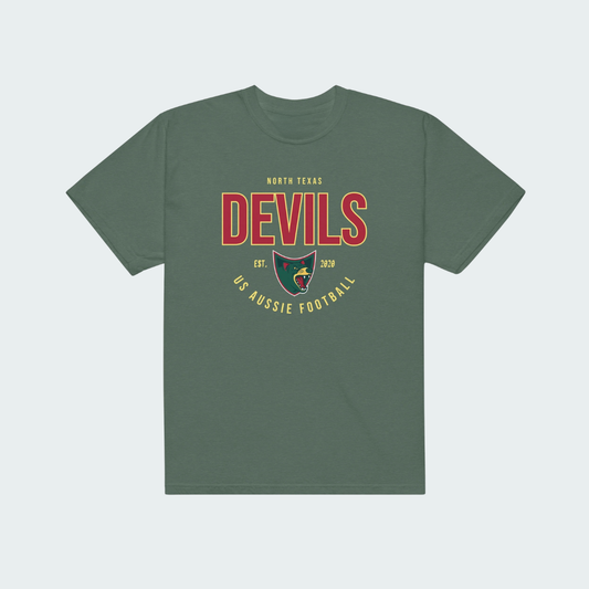 Unisex garment-dyed heavyweight t-shirt North Texas Plate