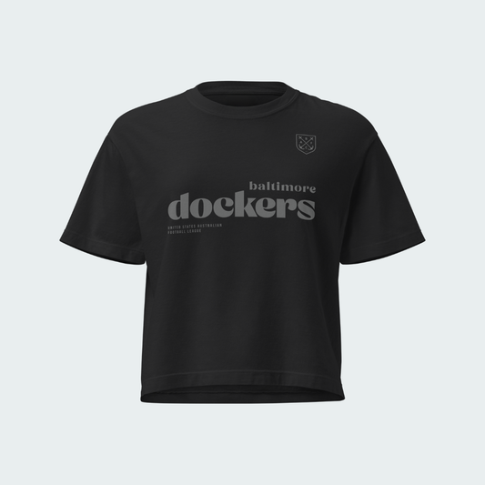 Women’s heavyweight boxy tee Cincinnati Blackout