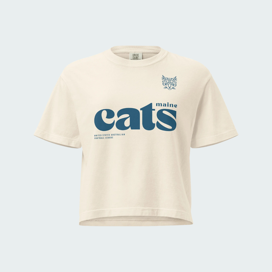 Women’s heavyweight boxy tee Maine Splash