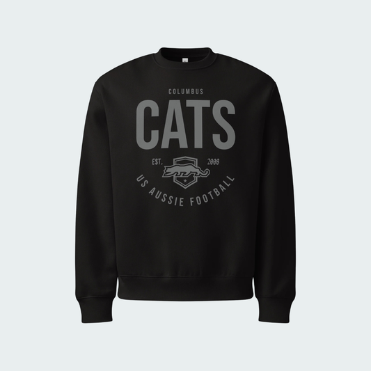Oversized heavyweight sweatshirt Columbus Blackout