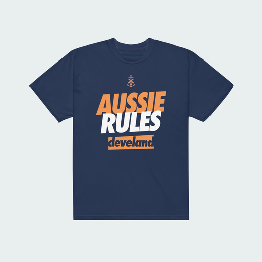 Unisex garment-dyed heavyweight t-shirt Cleveland Aussie Rules