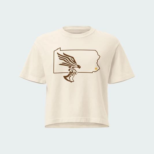 Women’s heavyweight boxy tee Philadelphia