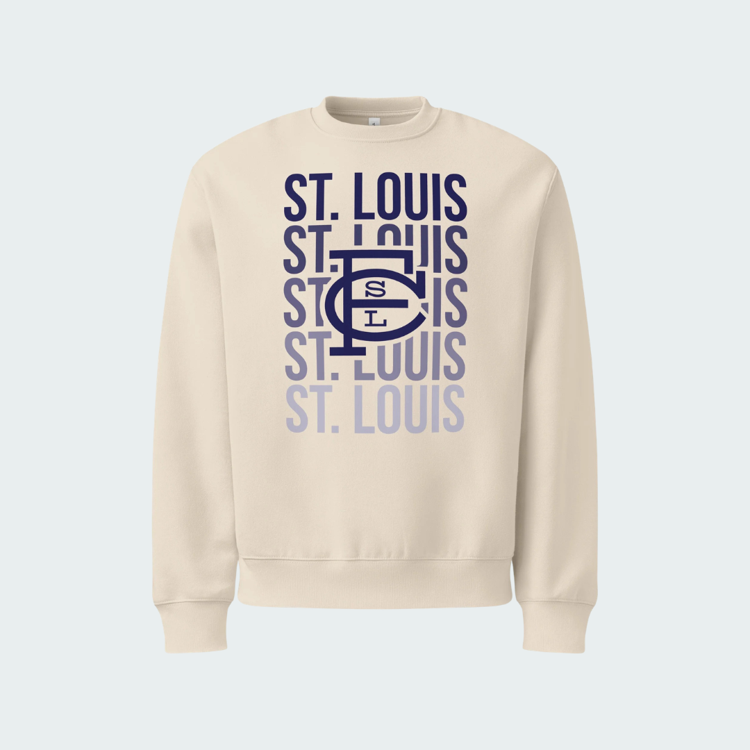 Oversized heavyweight sweatshirt St. Louis Fade