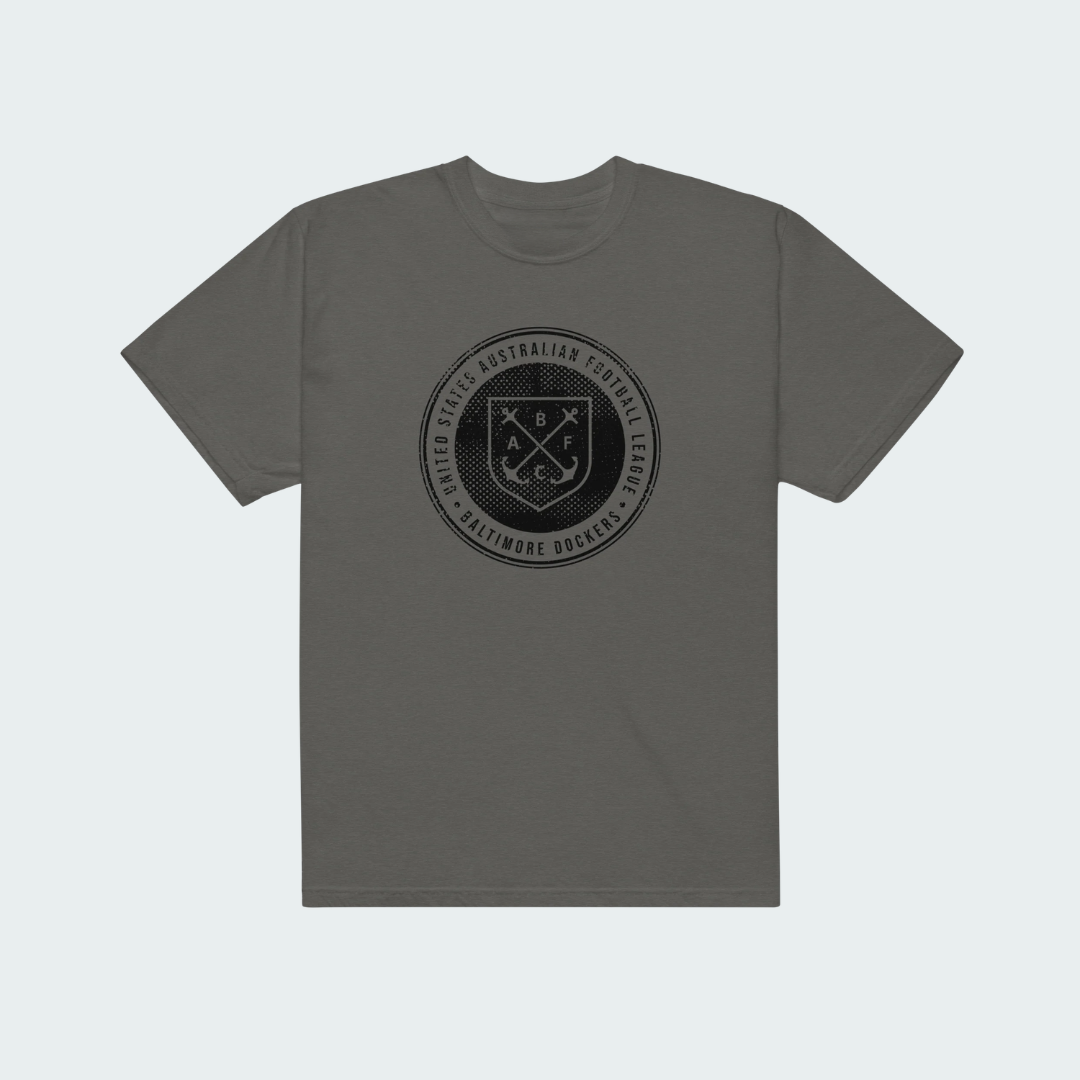 Unisex garment-dyed heavyweight t-shirt Baltimore Charcoal