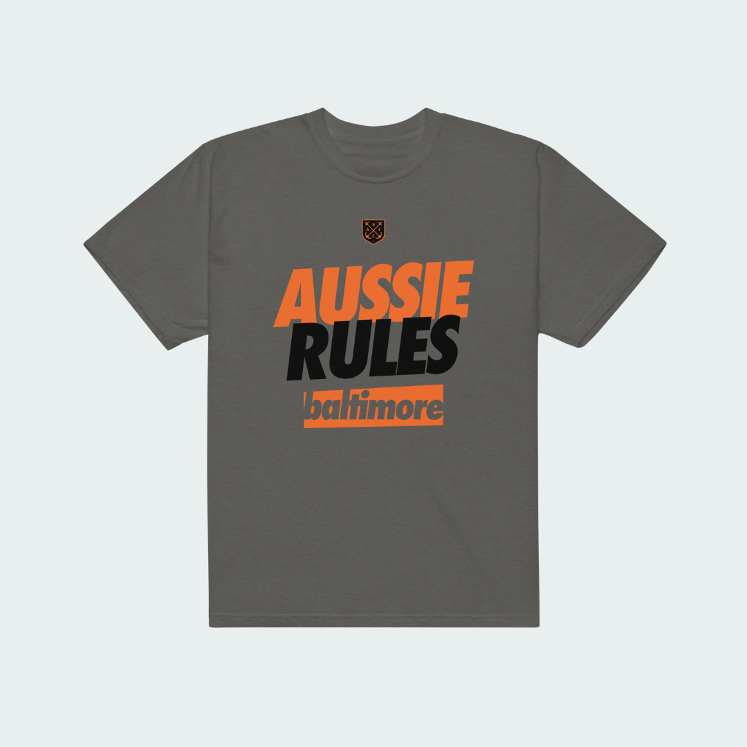 Unisex garment-dyed heavyweight t-shirt Baltimore Aussie Rules