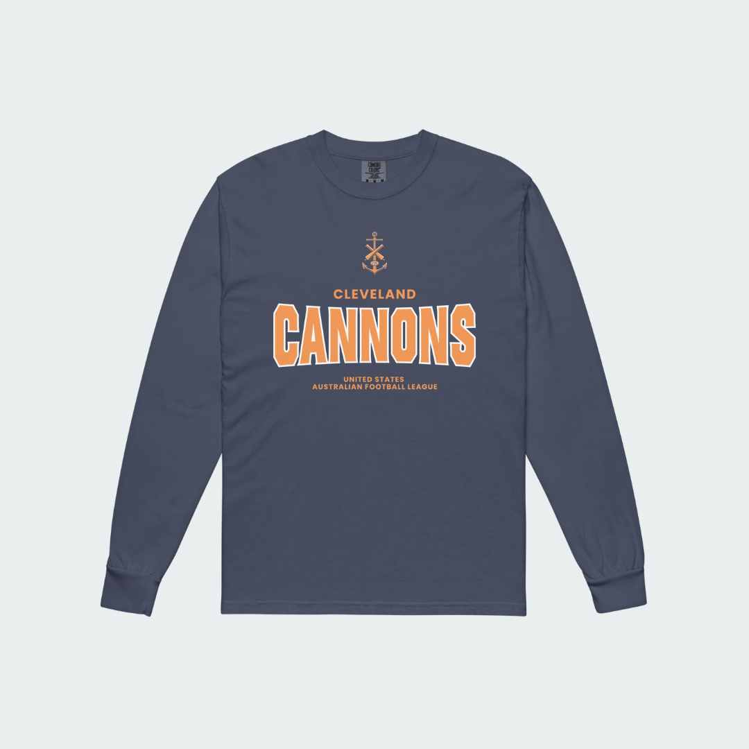 Garment-dyed heavyweight long-sleeve shirt