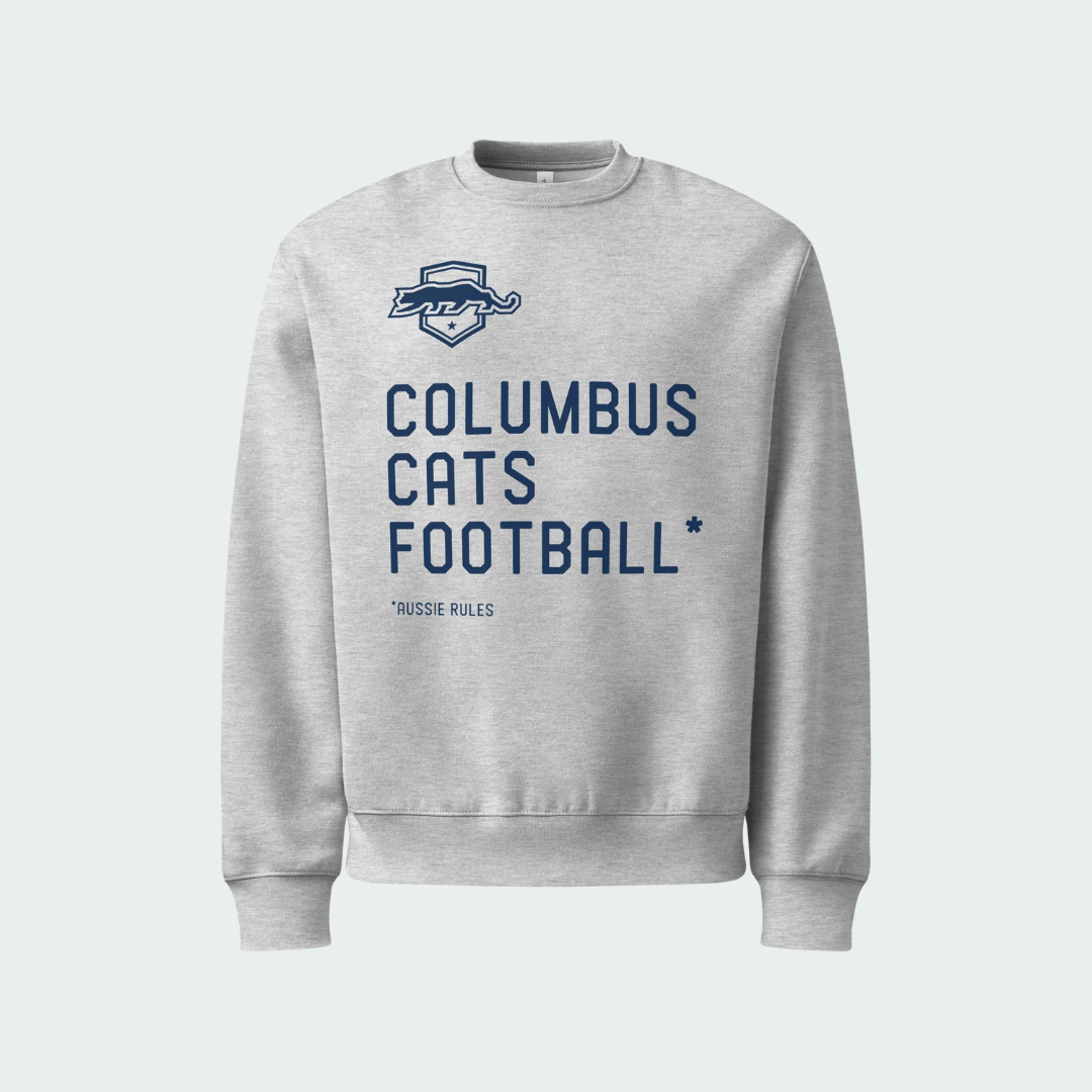 Oversized heavyweight sweatshirt Columbus Statement