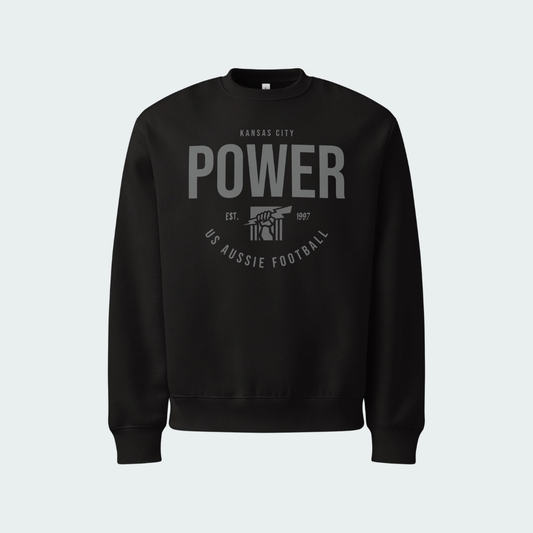 Oversized heavyweight sweatshirt KC Blackout