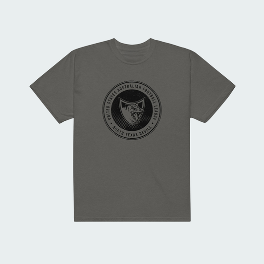 Unisex garment-dyed heavyweight t-shirt North Texas Charcoal