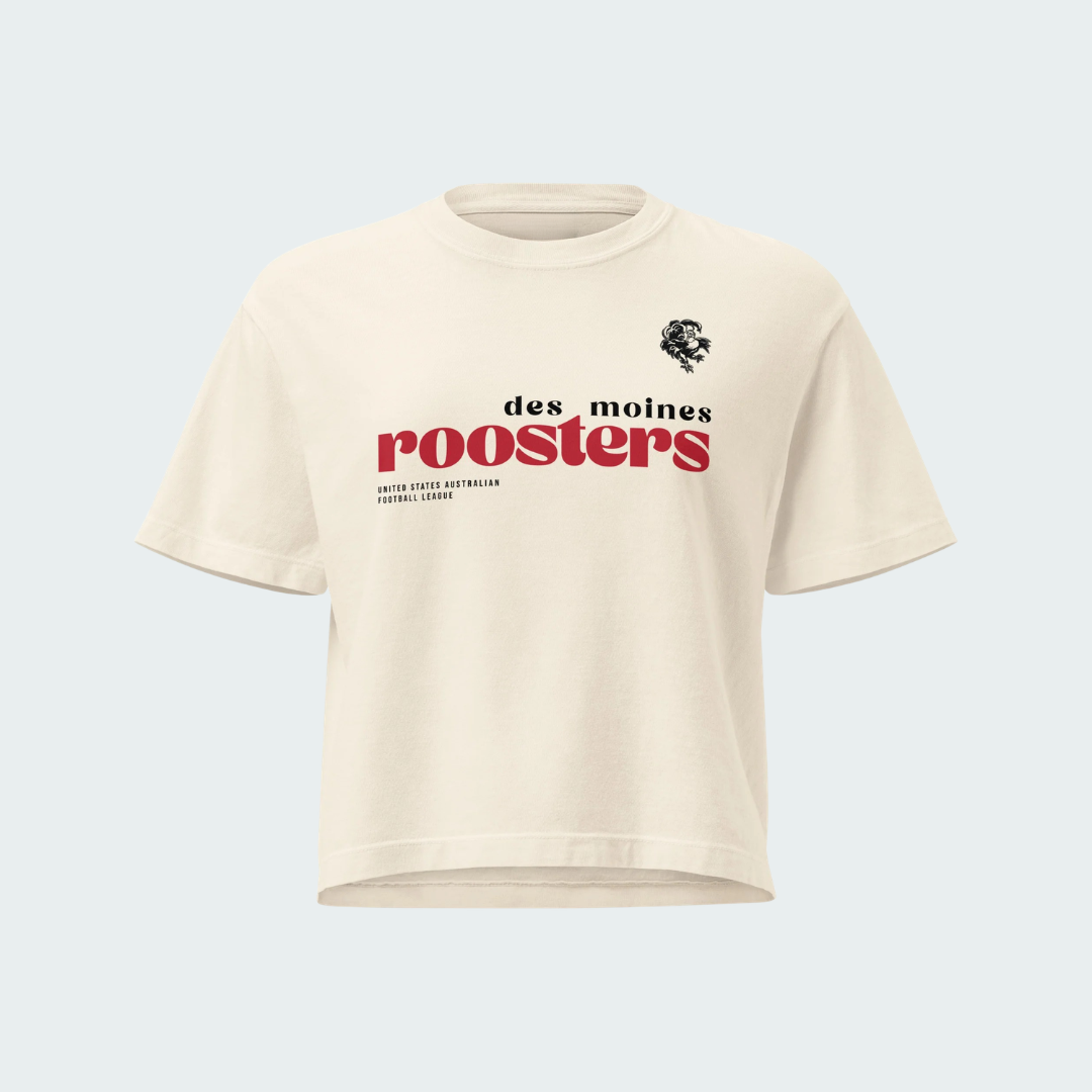 Women’s heavyweight boxy tee Des Moines Splash