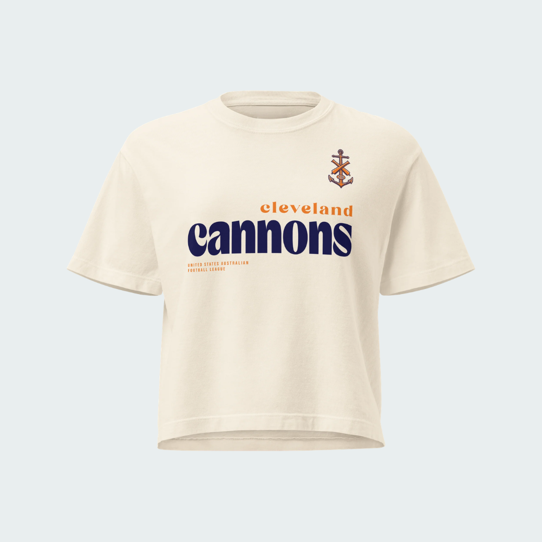 Women’s heavyweight boxy tee Cleveland Splash