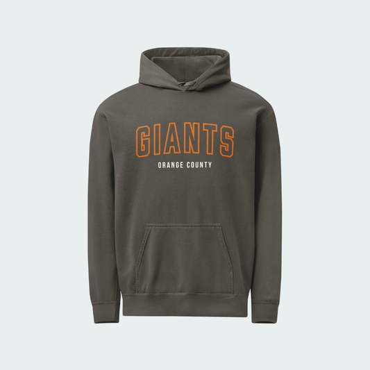 Unisex garment-dyed hoodie Orange County Hallow