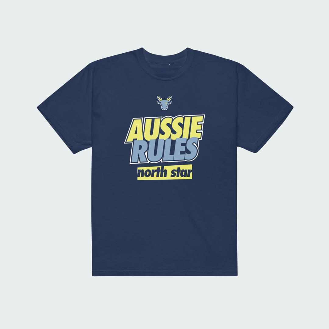 Unisex garment-dyed heavyweight t-shirt North Star Aussie Rules