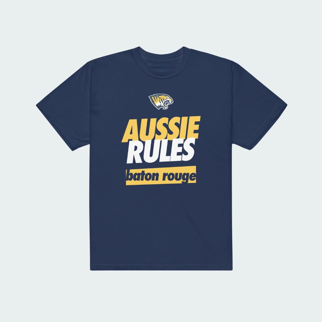Unisex garment-dyed heavyweight t-shirt Baton Rouge Aussie Rules
