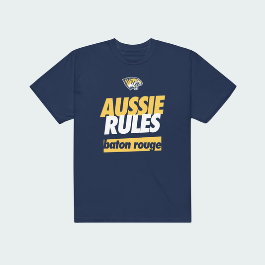 Unisex garment-dyed heavyweight t-shirt Baton Rouge Aussie Rules