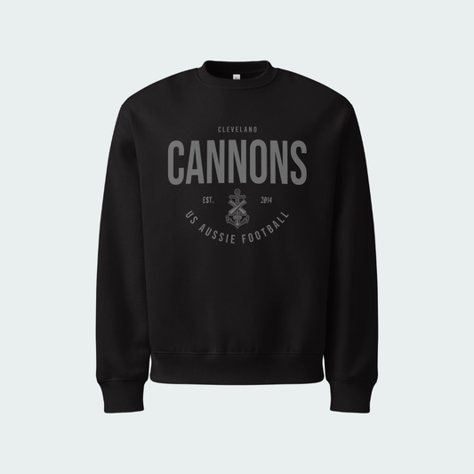 Oversized heavyweight sweatshirt Cleveland Blackout