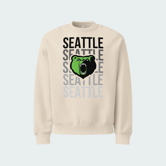 Oversized heavyweight sweatshirt Seattle Fade