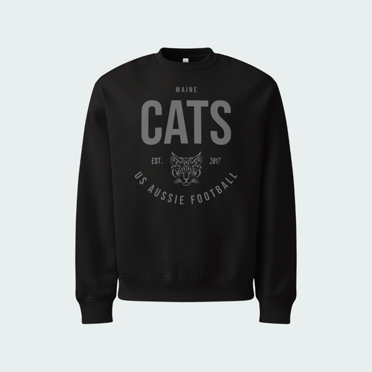 Oversized heavyweight sweatshirt Maine Blackout
