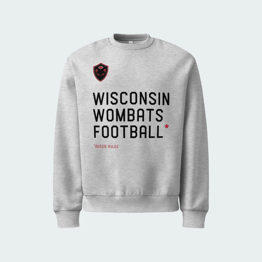 Oversized heavyweight sweatshirt Wisconsin Statement
