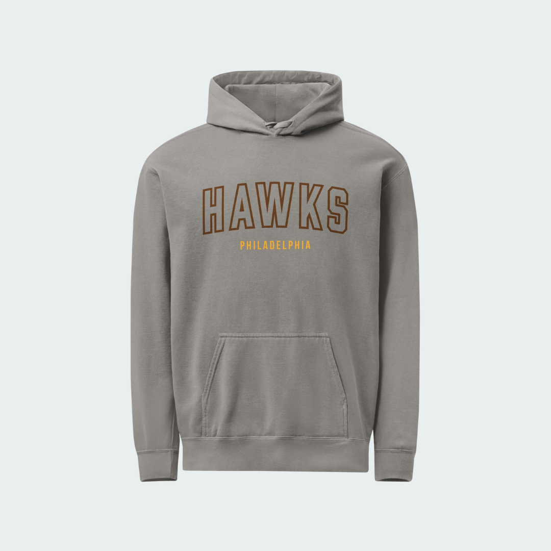 Unisex garment-dyed hoodie