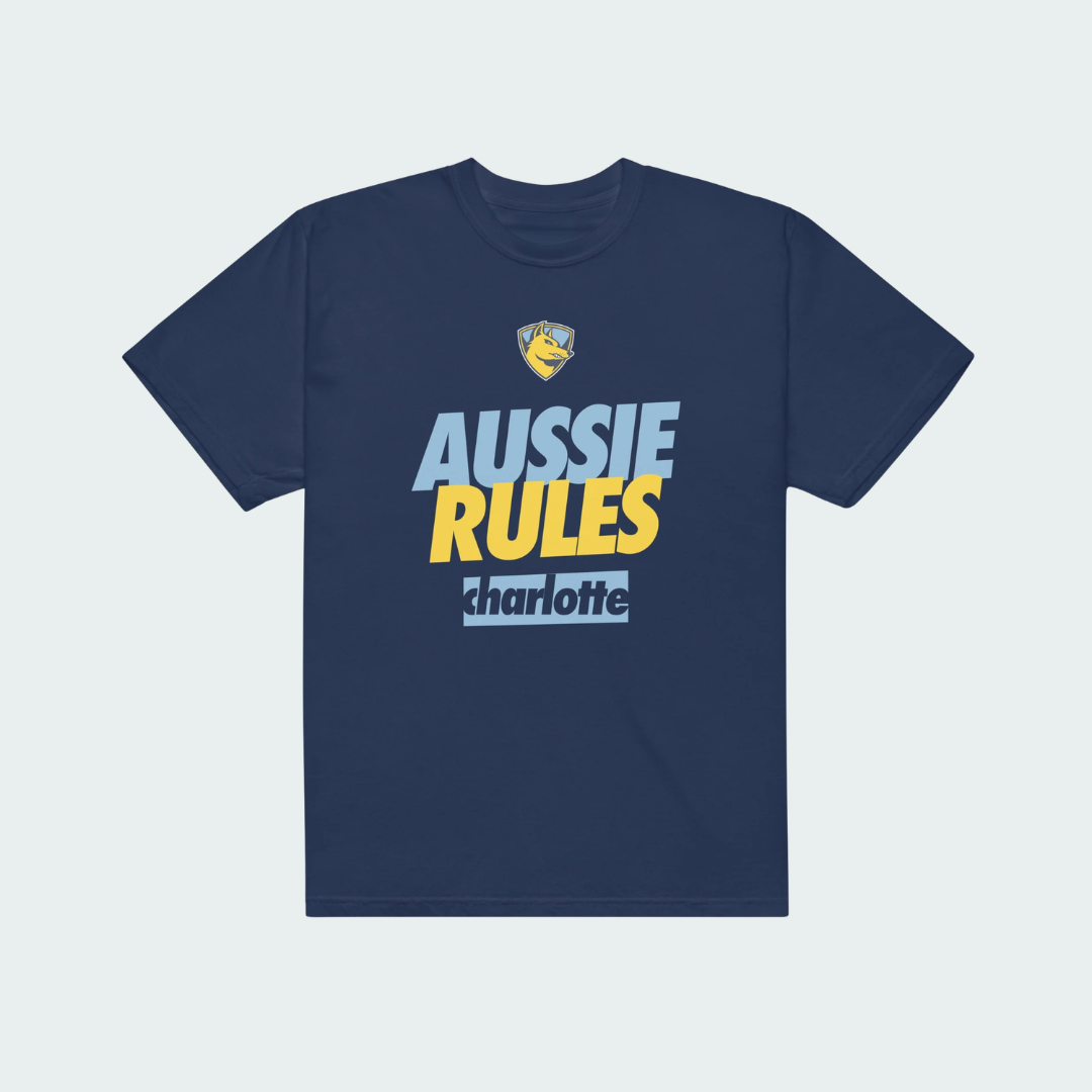 Unisex garment-dyed heavyweight t-shirt Charlotte Aussie Rules