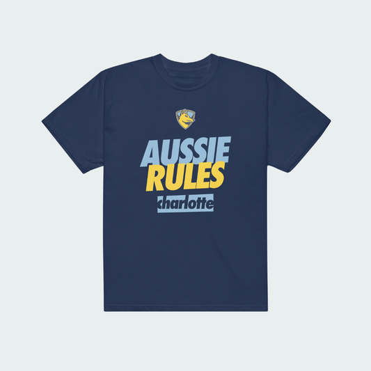Unisex garment-dyed heavyweight t-shirt Charlotte Aussie Rules