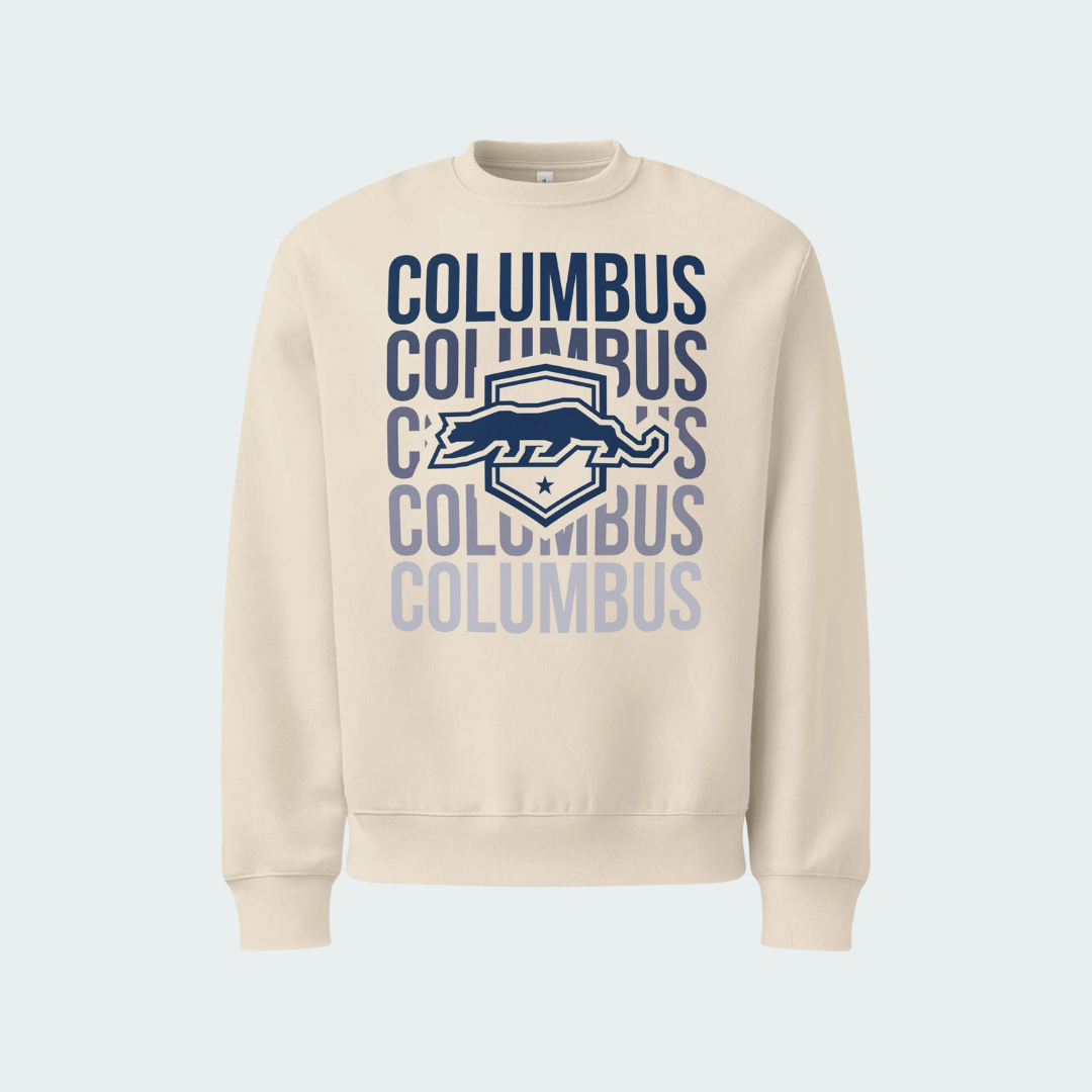 Oversized heavyweight sweatshirt Columbus Fade