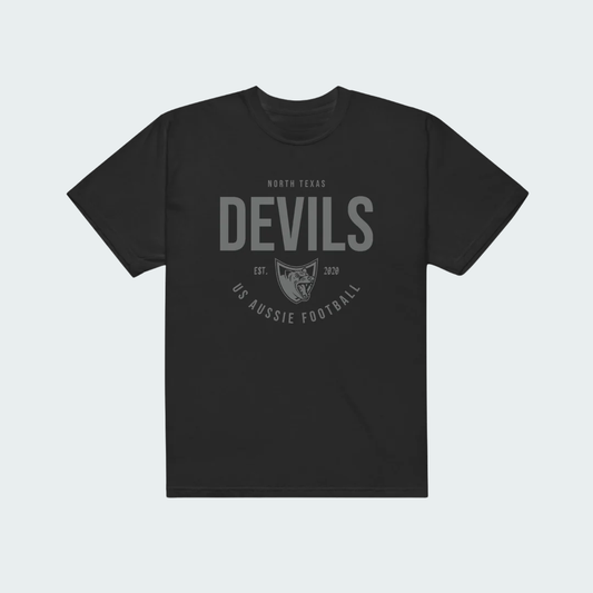 Unisex garment-dyed heavyweight t-shirt North Texas Blackout