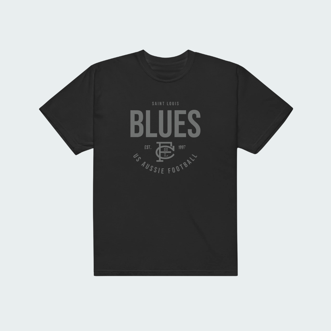 Unisex garment-dyed heavyweight t-shirt St. Louis Blackout