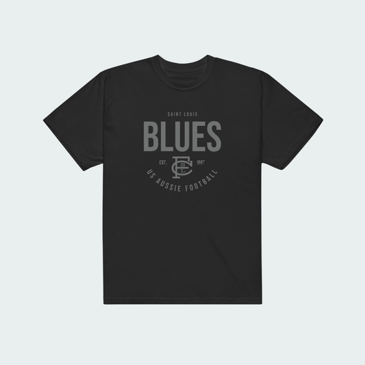 Unisex garment-dyed heavyweight t-shirt St. Louis Blackout