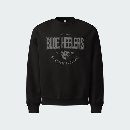 Oversized heavyweight sweatshirt Charlotte Blackout
