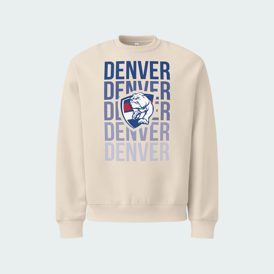 Oversized heavyweight sweatshirt Denver Fade