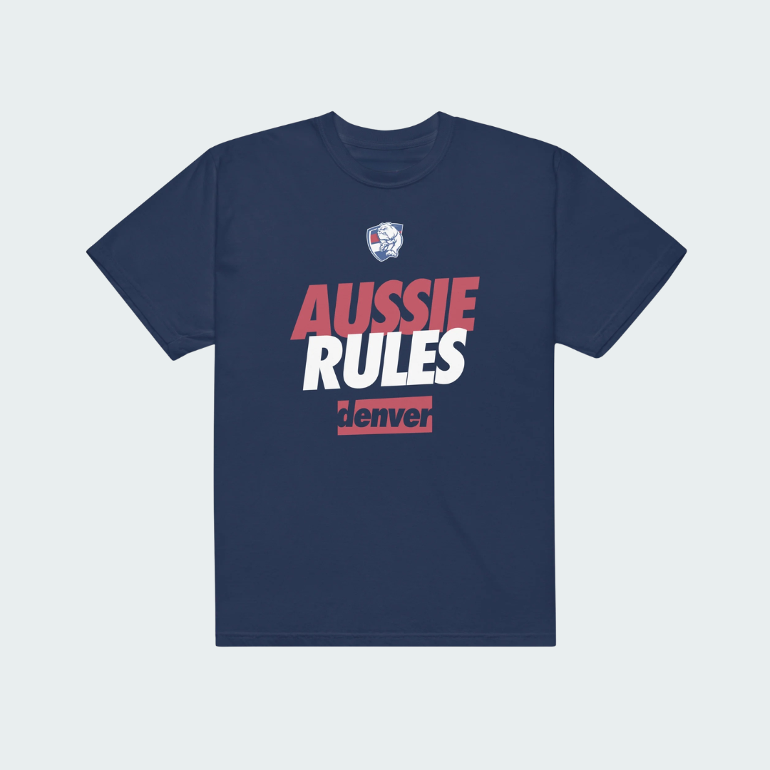 Unisex garment-dyed heavyweight t-shirt Denver Aussie Rules