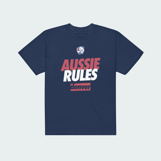 Unisex garment-dyed heavyweight t-shirt Denver Aussie Rules