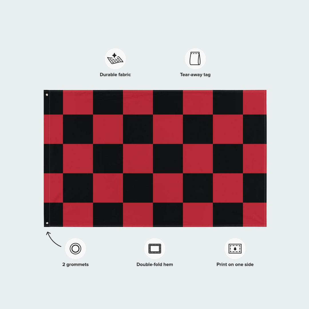 Flag Des Moines Checkered