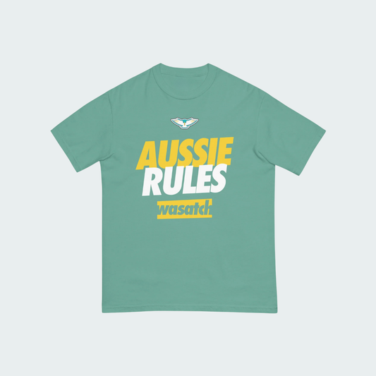 Unisex garment-dyed heavyweight t-shirt Wasatch Aussie Rules