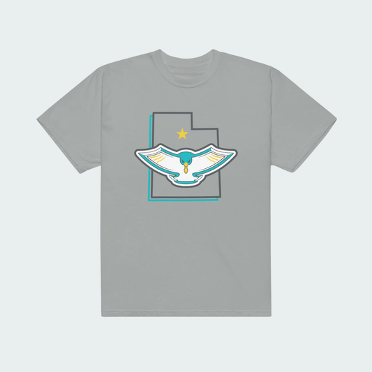 Unisex garment-dyed heavyweight t-shirt Wasatch State
