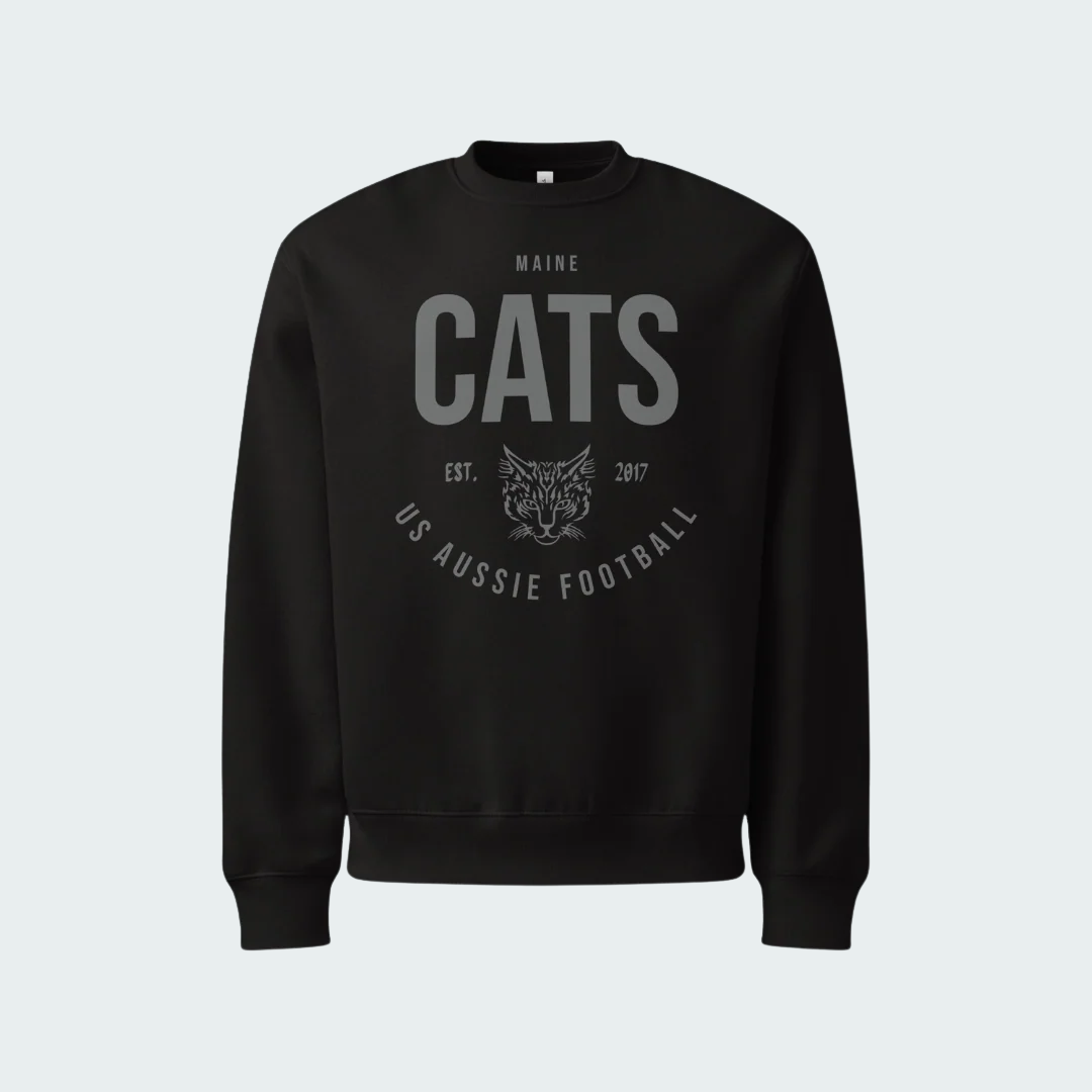 Oversized heavyweight sweatshirt Maine Blackout
