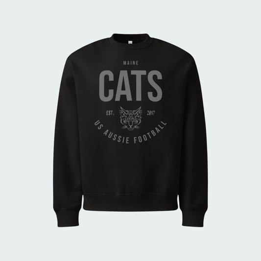 Oversized heavyweight sweatshirt Maine Blackout