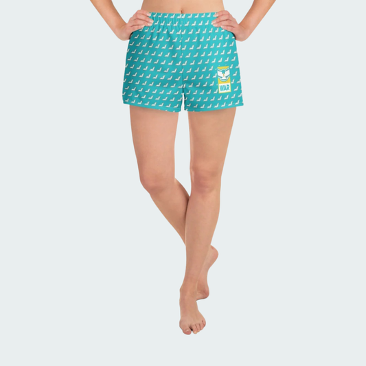 All-Over Print Unisex Athletic Shorts Wasatch Checkered