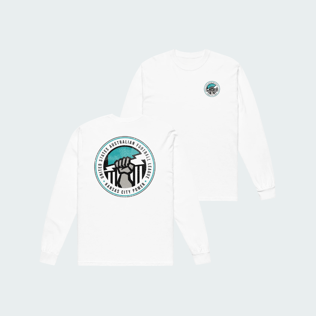 Garment-dyed heavyweight long-sleeve shirt