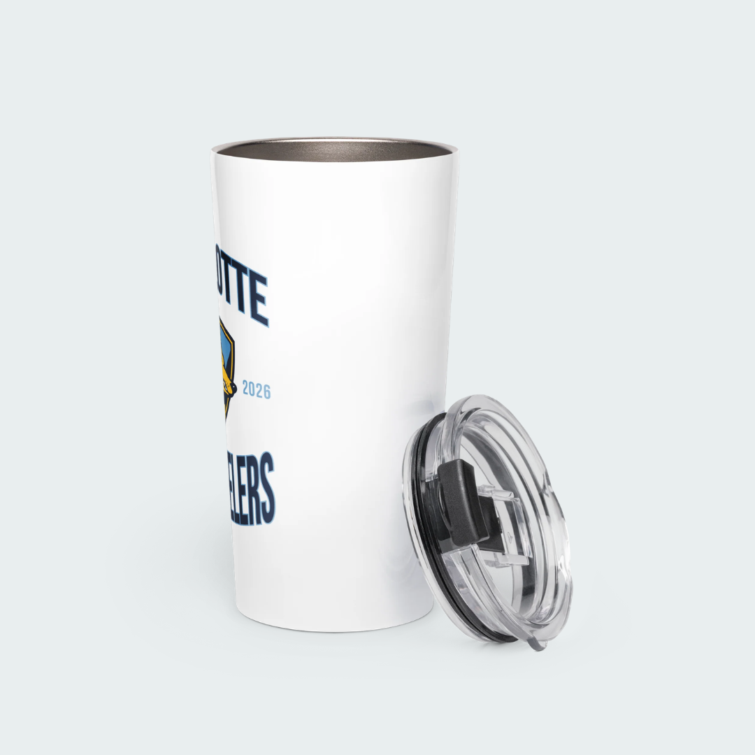Tapered stainless steel tumbler