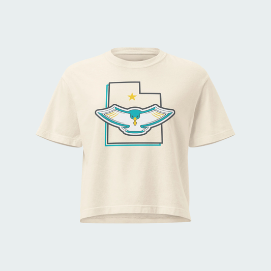 Women’s heavyweight boxy tee Wasatch