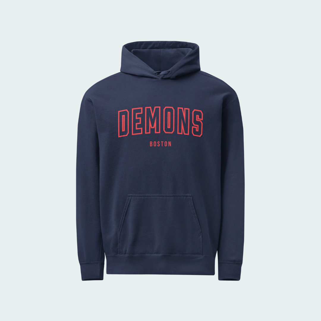 Unisex garment-dyed hoodie Boston Hallow